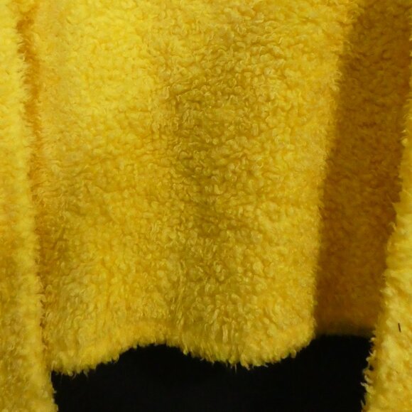 MOE | P2P 18.5 inches measured | Vintage Yellow Long Sleeve Teddy Sweater - Picture 15 of 16